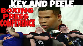 KEY AND PEELE | Boxing Press Conference | Reaction