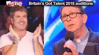 Father Ray Kelly Singing Priest 1 of Simon's MOST FAVORITE AUDITIONs EVER  Britain's Got Talent 2018