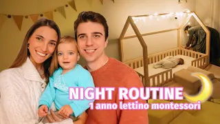 NIGHT ROUTINE a 1 ANNO con LETTO MONTESSORI