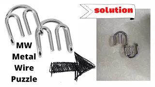 MW or Double M Devil Metal wire Puzzle Solution | Puzzle 2 of 16