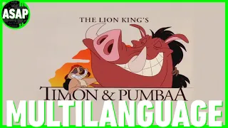 Timon and Pumbaa | Theme Song Multilanguage (Requested)