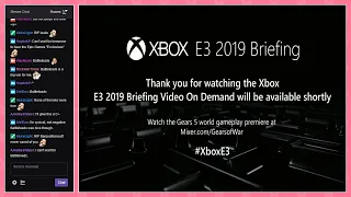 Xbox E3 2019 Briefing with Chat Reaction & Comments (2019-06-09)