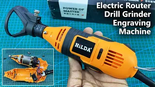 HILDA Electric Grinding Dremel Machine 220V 200W  (Mini Drill Grinder Engraving Pen)