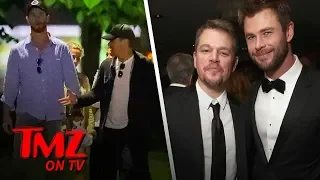 Matt Damon & Chris Hemsworth Go On a Date | TMZ TV