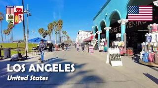 Los Angeles, USA. A walk at Venice Beach. 4K