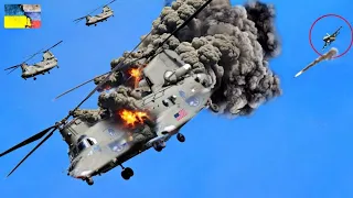 7 Minutes Ago! 2 US Chinook Helicopters Carrying 150 Elite Troops Shot Down by Russia