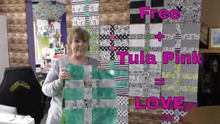 Free Fat Quarter Quilt Pattern Tutorial with Tula Pink Fabric = Fun