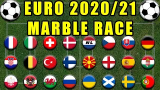 UEFA Euro 2021 Predictions Marble Race in Algodoo / Marble Race King