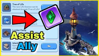 How to ASSIST your ally to get life essence in daybreak island in Whiteout Survival