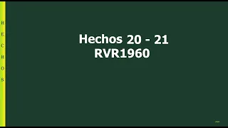 La Biblia hablada/ Hechos 20 - 21