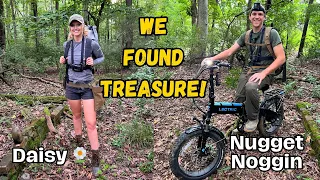 We Found Awesome Treasures while Exploring with Electric Bikes in Forest!