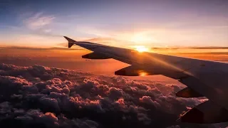 British Airways Airbus A320 BREATHTAKING SUNSET TAKEOFF from Rome Fiumicino Airport (FCO)