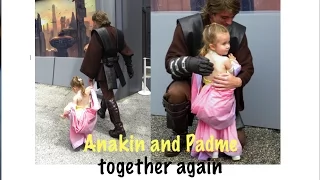 Anakin Skywalker and Padme together again ( tiny Star Wars fan cosplay )