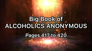 Big Book of Alcoholics Anonymous Page 417 to 420 Daily Reading (Acceptance is the Answer)