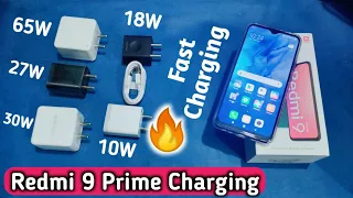 Redmi 9 Prime Fast charging test, Poco M2 fast charging