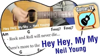 20.2. Hey Hey, My My - Neil Young, Cover with Lyrics, Chords, Tutorial