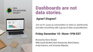 Pop-up Conversation: Data, Dashboards, and Storytelling