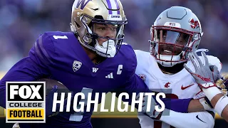 Washington State Cougars vs. No. 4 Washington Huskies Highlights | CFB on FOX