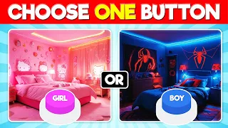 Choose One Button BOY or GIRL edition