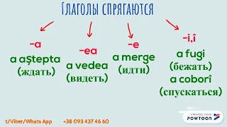 Румынский язык Урок 4 - 1 спряжение глагола