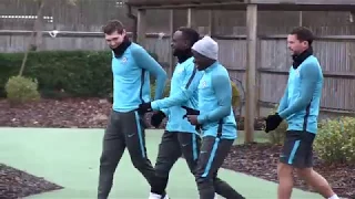 Chelsea train ahead of Barcelona