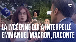 Après avoir interpellé le Président, Laura raconte la visite des gendarmes à son lycée