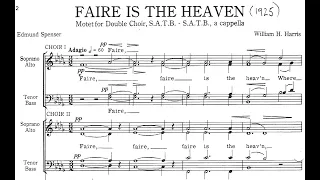 William H. Harris - Faire is the heaven (score video)