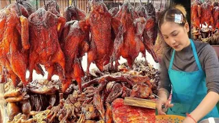 POPULAR Chopped Meat, Roasted Duck, Pork Sandwich, Frog & More | Best Cambodian Street Food