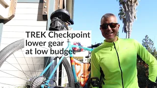 Trek Checkpoint 40t low gear mod cheap cassette on GRX RX810