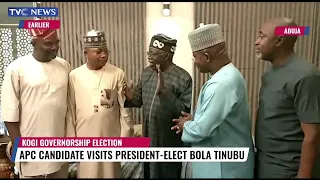 Kogi APC Governorship Candidate Visits President-Elect Bola Tinubu