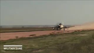 Most Advanced USAF A-29, AT-6 Aircraft Dirt Runway LandingTake Off