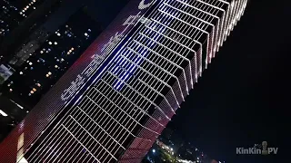 Cinematic FPV Drone Night Building Dive | UniPark, Zhuhai | Caddx Walksnail Moonlight Kit (4K30)