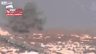FSA Anti Tank Missile scores a direct hit on a SAA tank