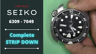 Complete Seiko Turtle 6309-7049 Disassembly