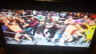 Undertaker and brock lesnar brawl