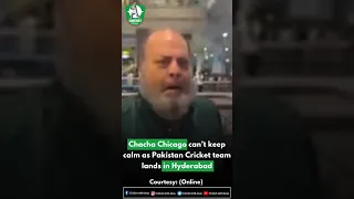 One man Army Chacha Chicago, all the way from Chicago to support Pakistan  Team at Hyderabad, India