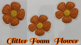 glitter sheet Flower /Asters from foam sheet Flowers from foam sheet DIY Flores de fomi/Flower/Craft