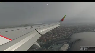 Microsoft Flight Simulator A32NX TAP Air Portugal landing at Ponta Delgada (LPPD) 4K ULTRA SETTINGS