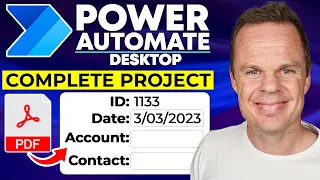 Power Automate Desktop: PDF Extraction and Application Entry