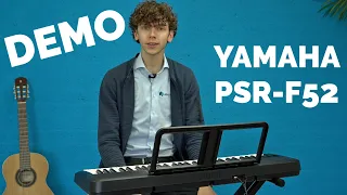 Yamaha PSR-F52 Digital Keyboard Demo | Joh.deHeer