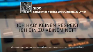 SIDO - SCHLECHTES VORBILD (Instrumental/Lyrics/Karaoke) [TCG]