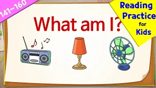 Easy Reading Practice for kids | What Am I Quiz (141-160)
