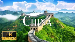 FLYING OVER CHINA (4K Video UHD) - Relaxing Music With Stunning Beautiful Nature For Relaxation