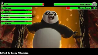 Kung Fu Panda 2 (2011) Tower Battle with healthbars