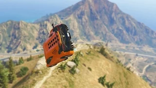EXTREME MOUNTAIN DESCEND (GTA 5 Funny Moments)