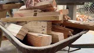 Incredible Wood Recycling Project // Create A Masterpiece From Old Wood