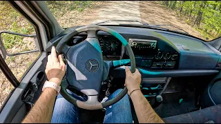 1998 Mercedes Sprinter 410D [2.3 D 102HP] | POV Test Drive #1190 Joe Black