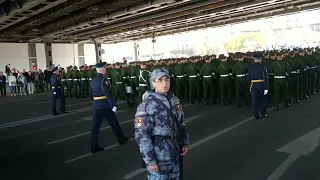 Репетиция Парада Победы 2022 г. в Москве.