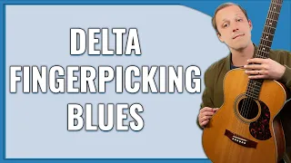 How to Play the Blues Alone - Easy Fingerpicking Blues Guitar Lesson