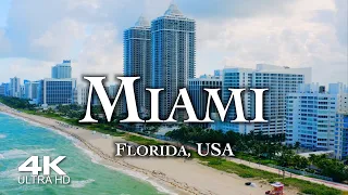MIAMI 2023 🇺🇸 Drone Aerial 4K | Florida USA United States of America